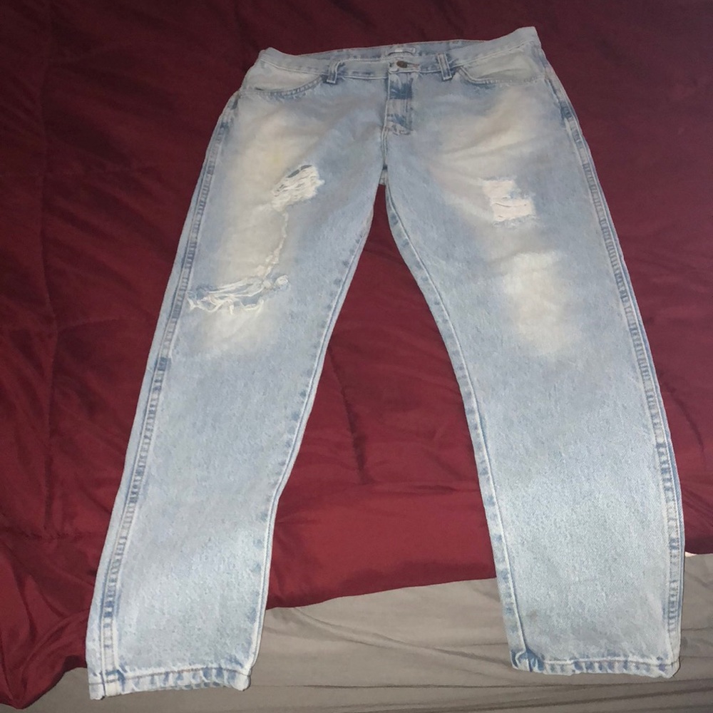 Enslaved distressed denim pants